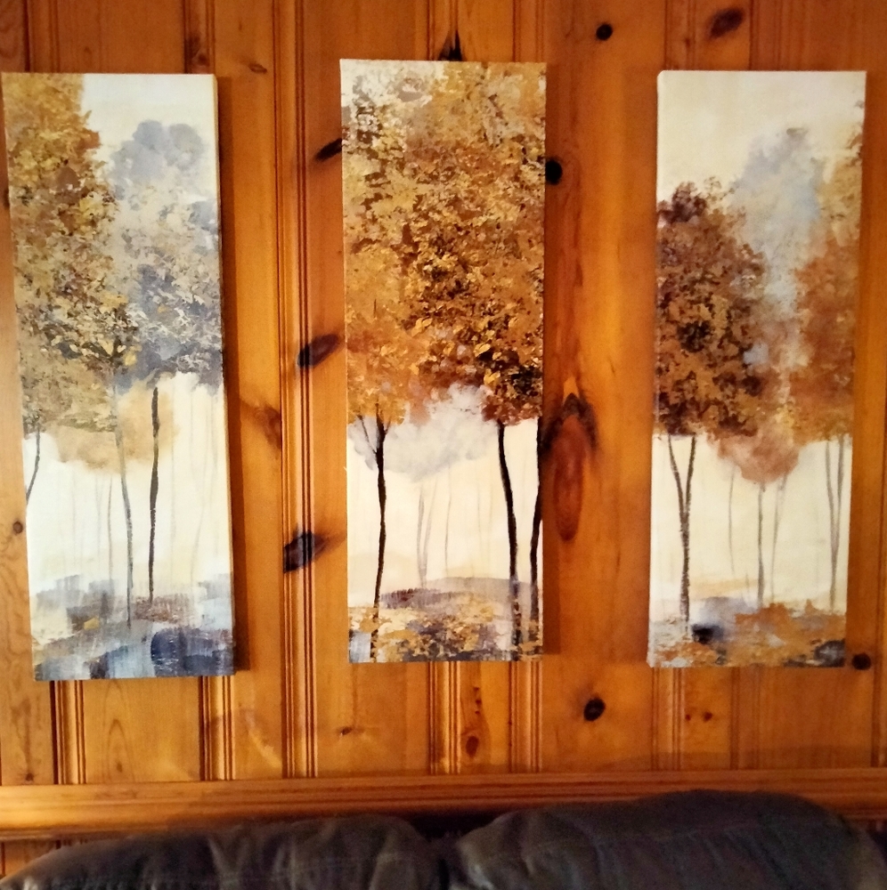 Three piece wall art